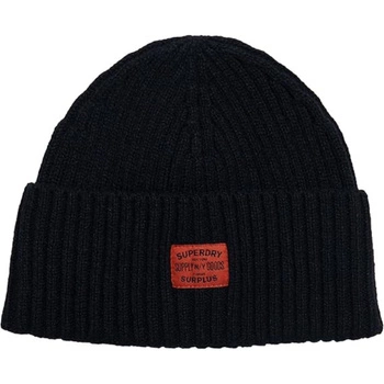 Czapka damska Superdry Workwear Beanie zimowa czarna