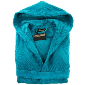 Szlafrok unisex Roberto Cavalli niebieski