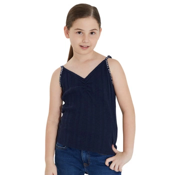 Bluzka dziewczęca Tommy Hilfiger Rib Top na szelkach