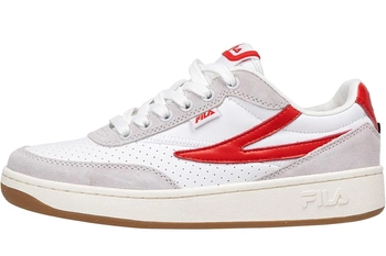 Buty damskie Fila Sevaro trampki biało czerwone