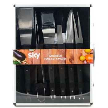 Zestaw grillowy Sky Barbecue Tool Set 6 Pieces w walizce
