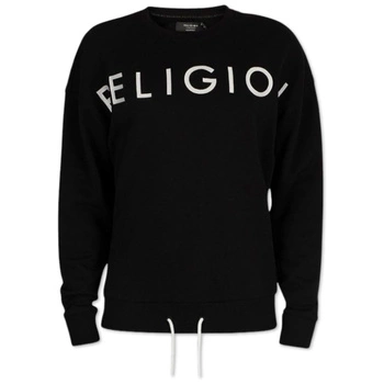 Bluza męska Religion Zoom Sweat czarna z logo