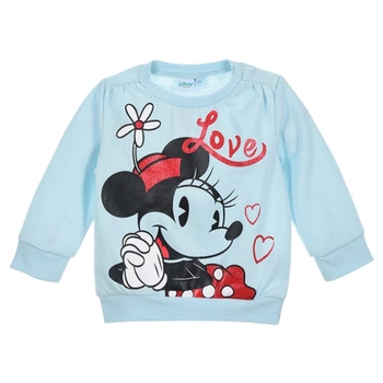 Bluza dziewczęca Disney Minnie Mouse dresowa niebieska dziecięca