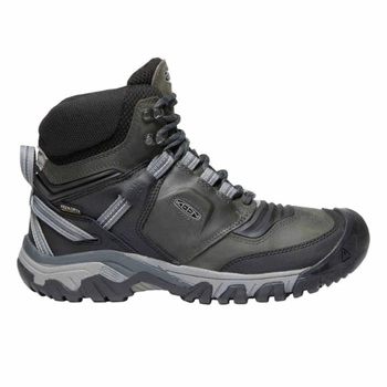 Buty trekkingowe damskie Keen Ridge Flex Mid WP wodoodporne szare