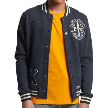 Kurtka męska Superdry Collegiate Jersey bomberka granatowa
