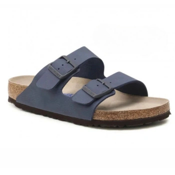 Klapki męskie Birkenstock Arizona regular z miękką wkładką granatowe r. 42
