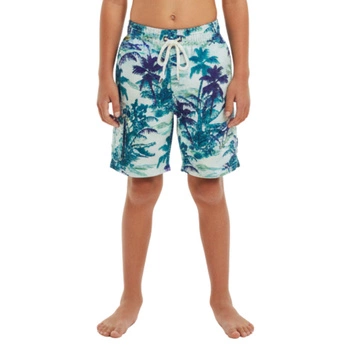 Spodenki kąpielowe chłopięce Lacoste motyw w palmy