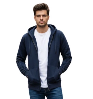 Bluza męska Imperial Classic z kapturem rozsuwana granatowa r. S