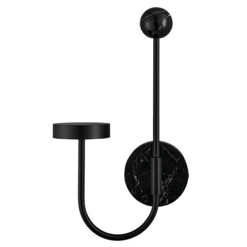 Lampa AYTM Grasil LED marmurowa czarna kinkiet