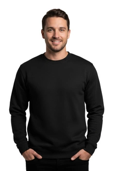 Bluza męska Inter No Wall Is Too High czarny z nadrukiem na plecach