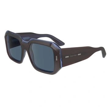 Okulary przeciwsłoneczne Calvin Klein CK23536s brązowe damskie kocie oczy