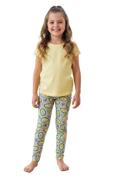 Spodnie do spania dziewczęce Lina Pink piżama