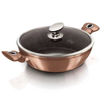 Niski garnek 28 cm Berlinger Haus z kolekcji Rose Gold