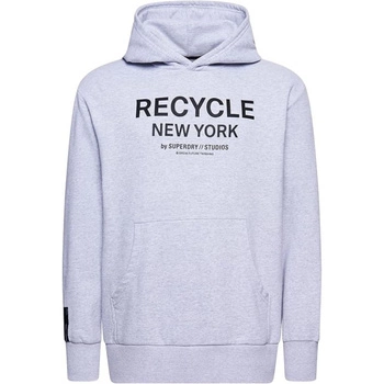 Bluza męska Superdry Studios Rcycl City sportowa z kapturem szara