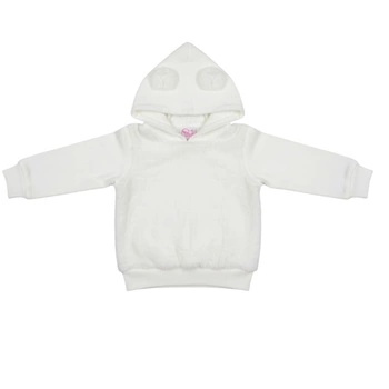 Bluza niemowlęca Chicco pluszowa biała futerko