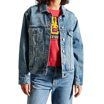 Katana damska Superdry Ov Boyfriend Trucker jeansowa