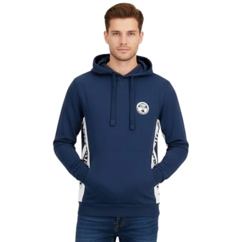 Bluza męska Napapijri Bilo z kapturem bawełniana granatowa