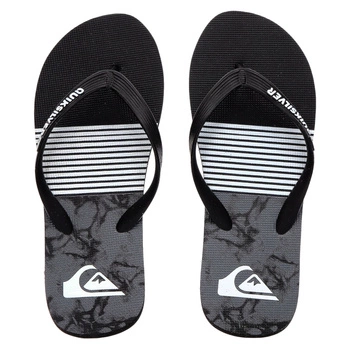 Klapki męskie Quiksilver Java Smocked Wave japonki czarne na basen