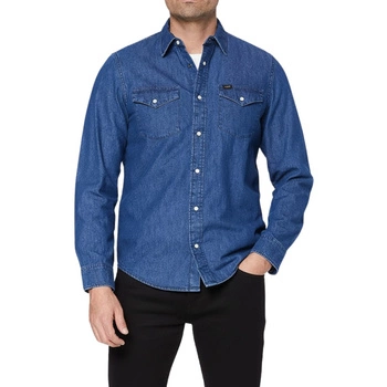 Koszula męska Lee Regular Fit granatowa jeansowa