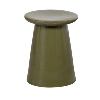 Stolik Button Vtwonen ceramiczny kawowy zielony 35x45 cm